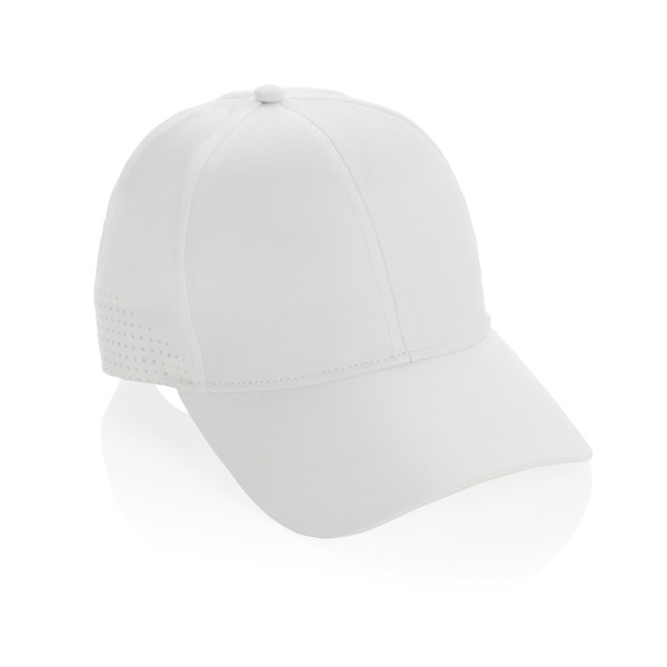 Impact AWARE™ RPET 6 panel sports cap - White