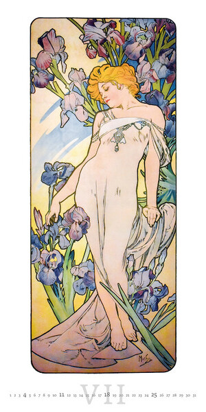 Nástěnný kalendář Alfons Mucha 2027