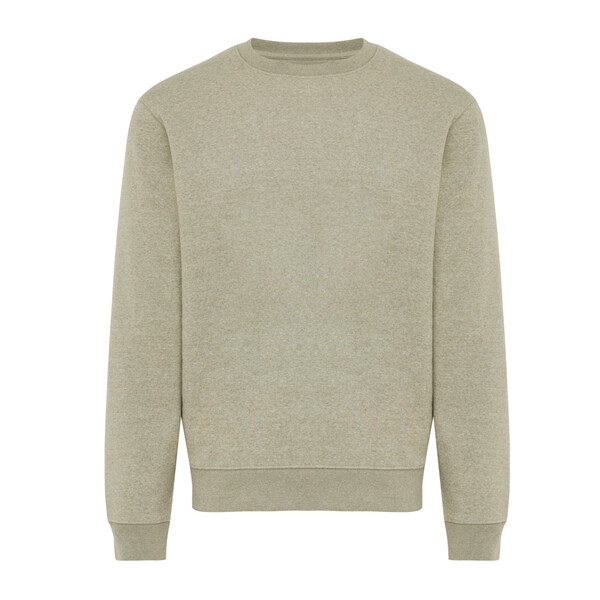 IQONIQ Torla recycled cotton crew neck - Light Heather Green / M