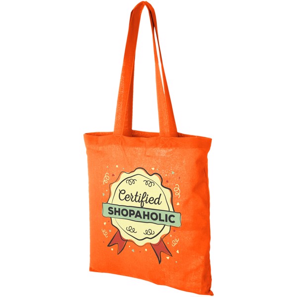 Sac shopping coton Carolina 100 gr/m² 7L - Orange