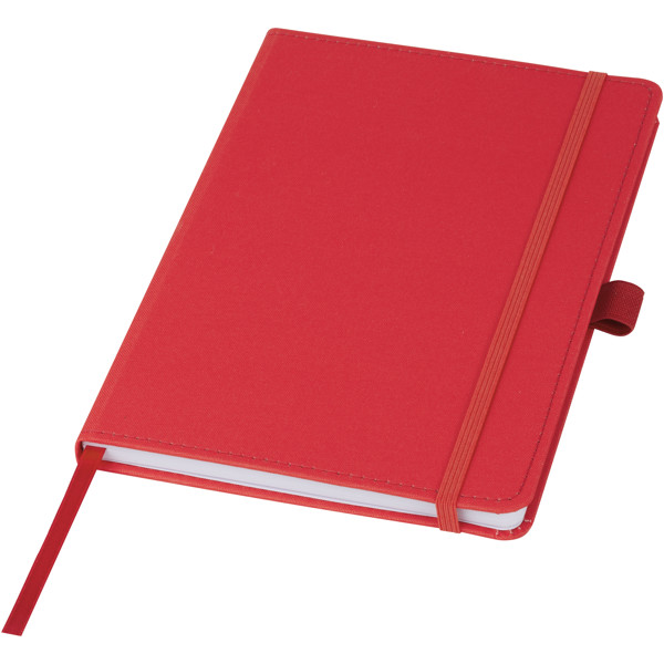Bloco de notas de capa dura de plástico oceânico Thalaasa - Vermelho
