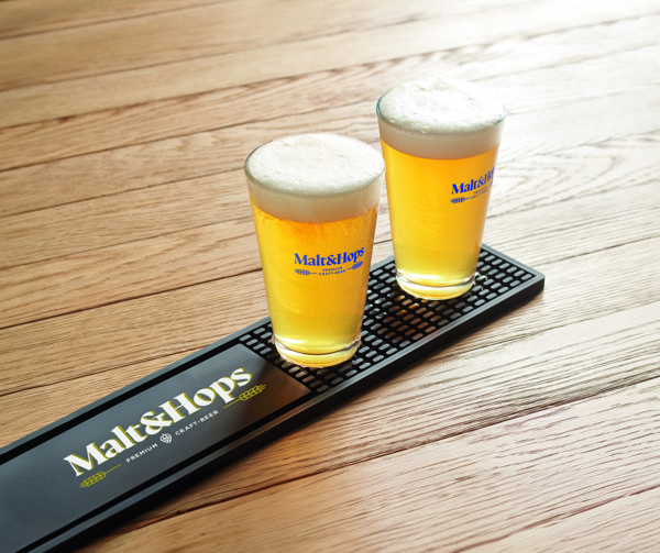 Malta bar mat PVC, 600x90 mm