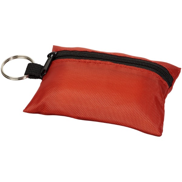 Valdemar 16-piece first aid keyring pouch - Red