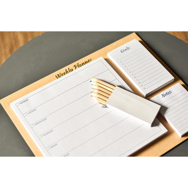 Crayon set 9 cm - White