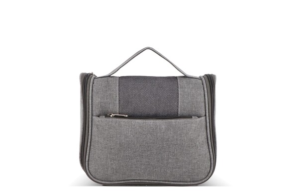 Trousse de toilette de voyage Kora en rPET 300D - Gris
