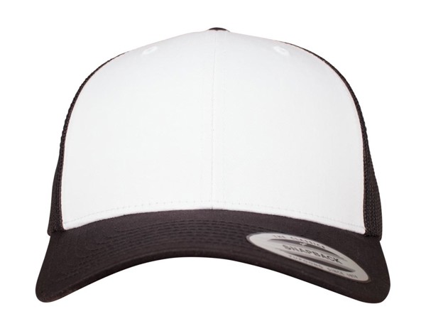 Retro Trucker Colored Front - Red / White / Red / ONE SIZE