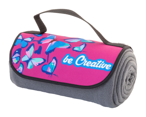 Custom Rpet Polar Blanket Reporta - Grey