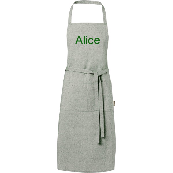 Pheebs 200 g/m² recycled cotton apron - Heather Green