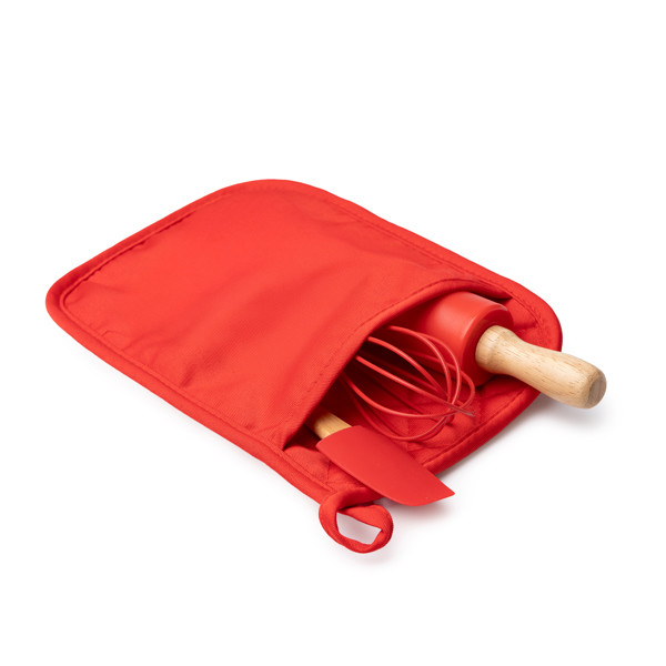 Personalised 3-piece baking set with multiuse pouch