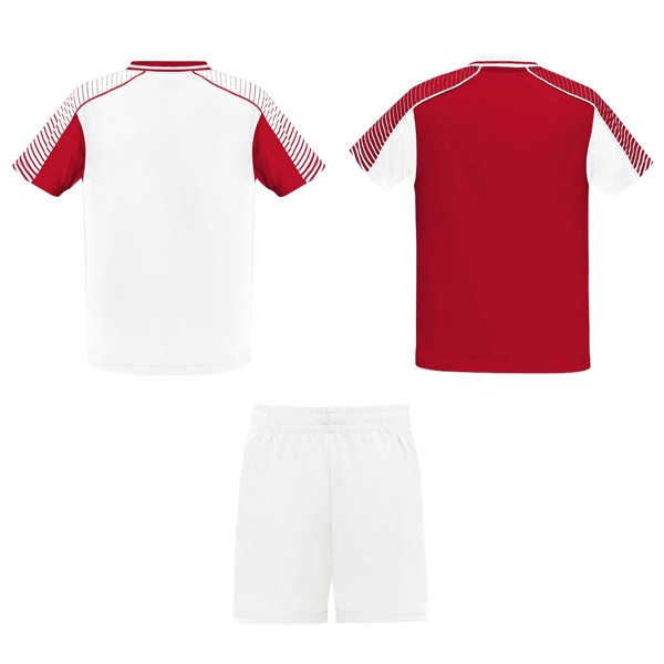 Juve 140 g/m² Sport-Set für Kinder - weiss / rot / 16