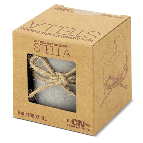 VELA AROMÁTICA ECOCIMENTO "STELLA" -