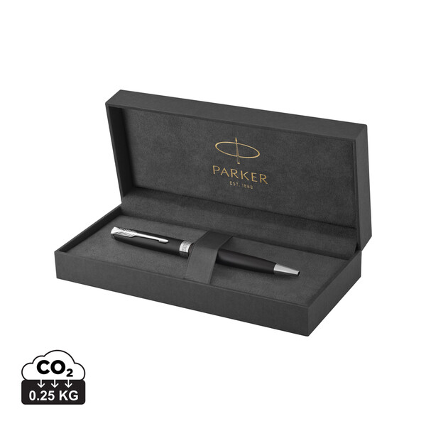 Parker SONNET Ballpoint Pen, Matte Black with Palladium Trim - Silver