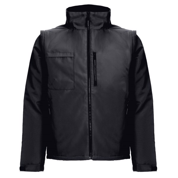 THC ASTANA. Unisex padded workwear jacket - Black / XXL