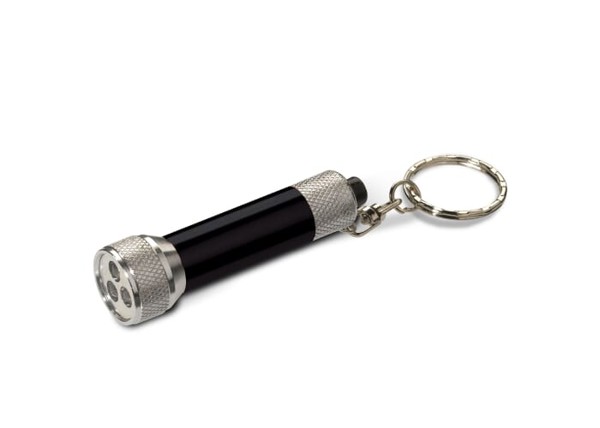 Mini LED light with keyring - Black