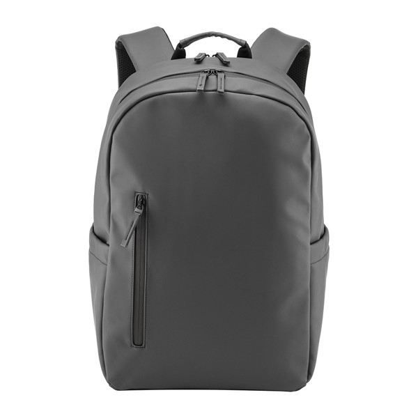 Water-Resistant Soft Pu (15") Backpack - Urban Grey