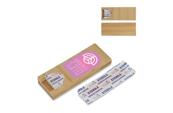 Bandages in bamboo box