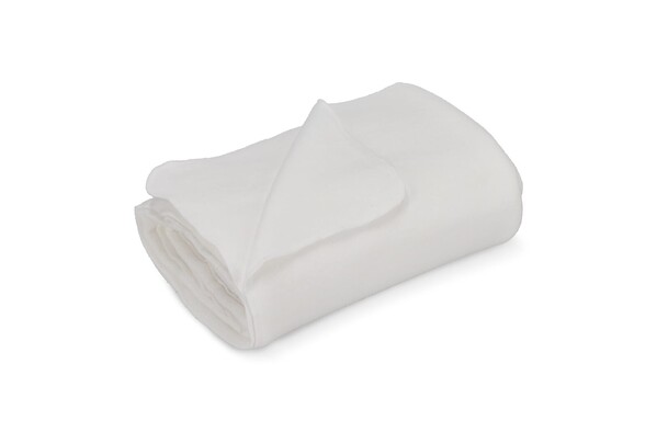 Couverture en polaire R-PET avec sublimation 120 x 150 cm 250 g/m² - Blanc