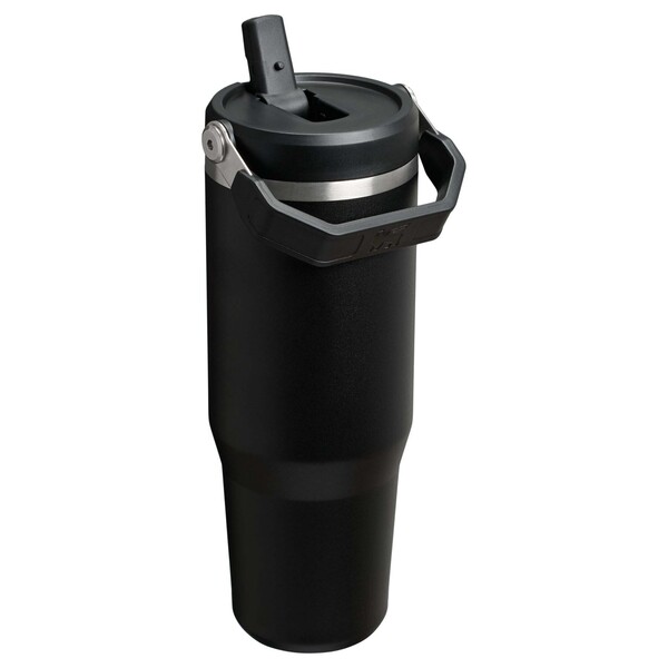 Stanley IceFlow™ 2.0 890 ml insulated stainless steel tumbler with flip straw - Black