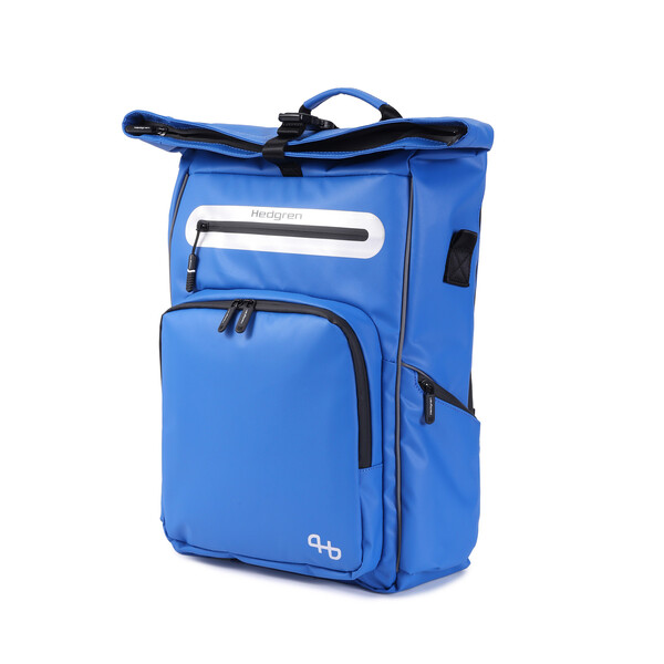 HUB | Rucsac roll-up L 15.6" + RFID - Hedgren - Strong Blue