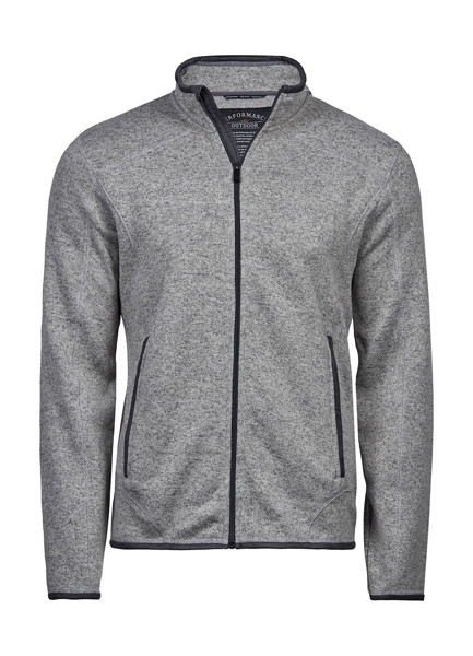 Outdoor Fleece Jacket - Grey Melange / 4XL