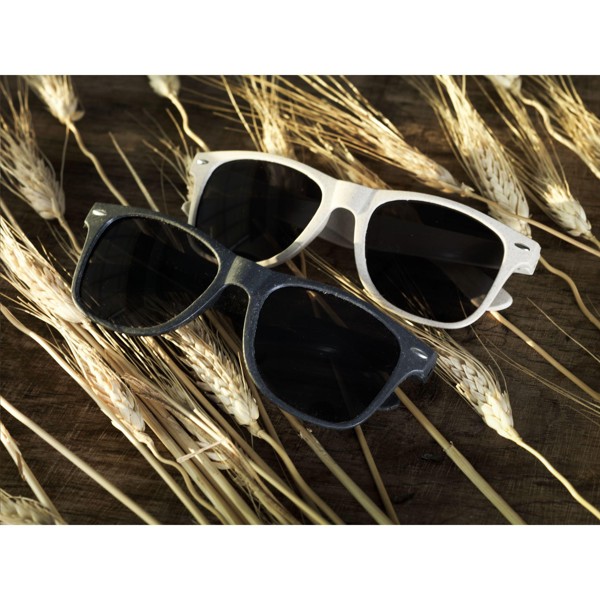 Malibu Eco Wheatstraw lunettes soleil en paille de blé - Noir