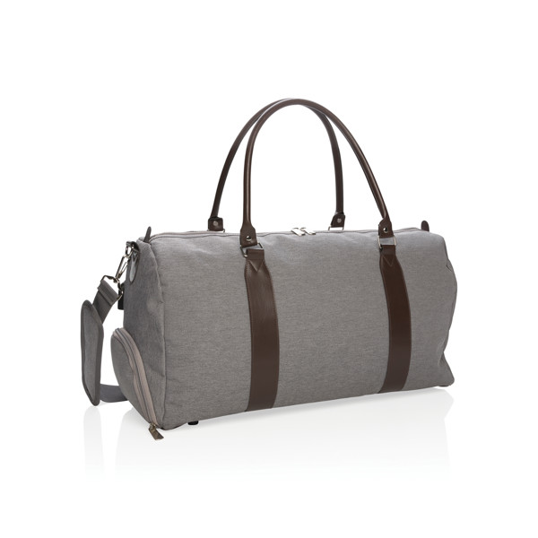 Weekend bag with USB A output - Grey