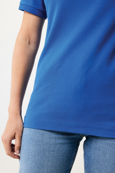 Polo en coton piqué et recyclé IQONIQ Yosemite - Bleu Royal / XXXL