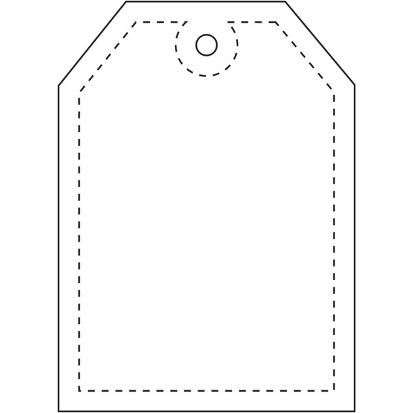 RFX™ H-12 tag reflective PVC hanger - White