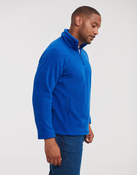 Quarter Zip Outdoor Fleece - Black / XS