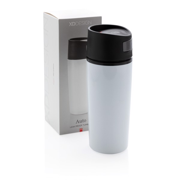 Auto leak proof tumbler - White / Black