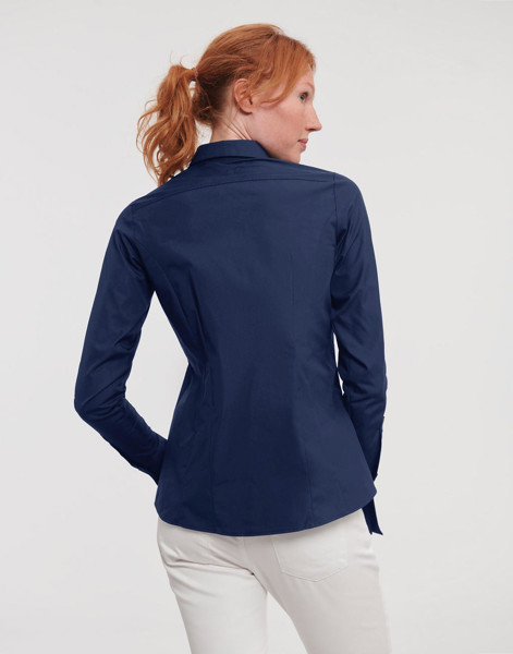 Ladies'LS Ultimate Stretch Shirt - White / L (40)