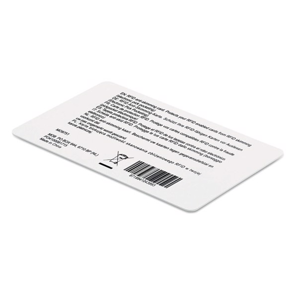 RFID blocker kartica Custos, 13,56 MHz, 0,9 mm