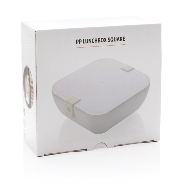 PP lunchbox square - White