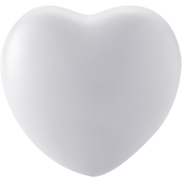 Herzförmiger Antistress Ball - weiss