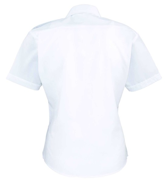 Women's Short Sleeve Pilot Shirt - White / S