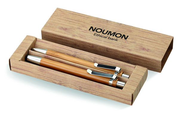 Bamboo pen and pencil set Bambooset