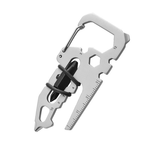 Multifunction key with carabiner
