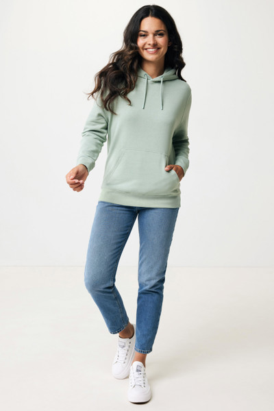Lehká mikina s kapucí Iqoniq Rila z recykl. bavlny - Iceberg Green / XL