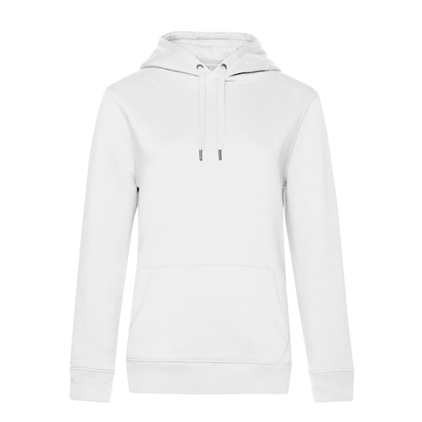 Sweatshirt B&C Queen Hooded Women 280G - 80% Algodão (Investindo Em Better Cotton)/ 20% Poliéster Reciclado - Branco / XL