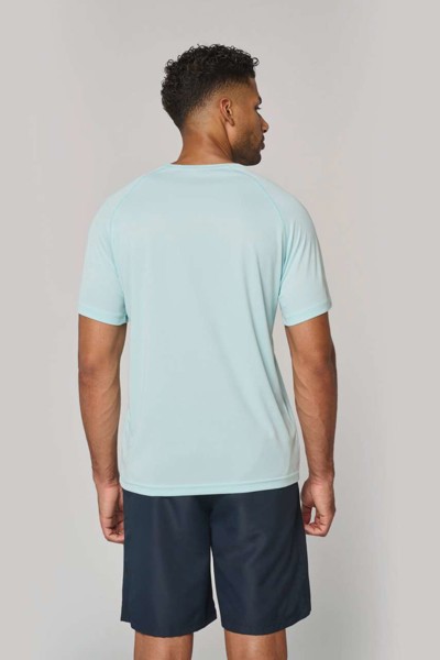 Men's Recycled Round Neck Sports T-Shirt - White / 2XL