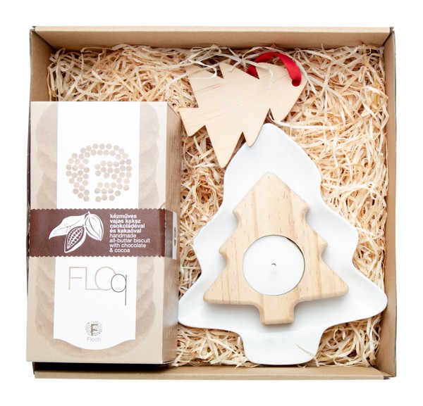 Biscuit Gift Set Matbit, Christmas Tree - Natural
