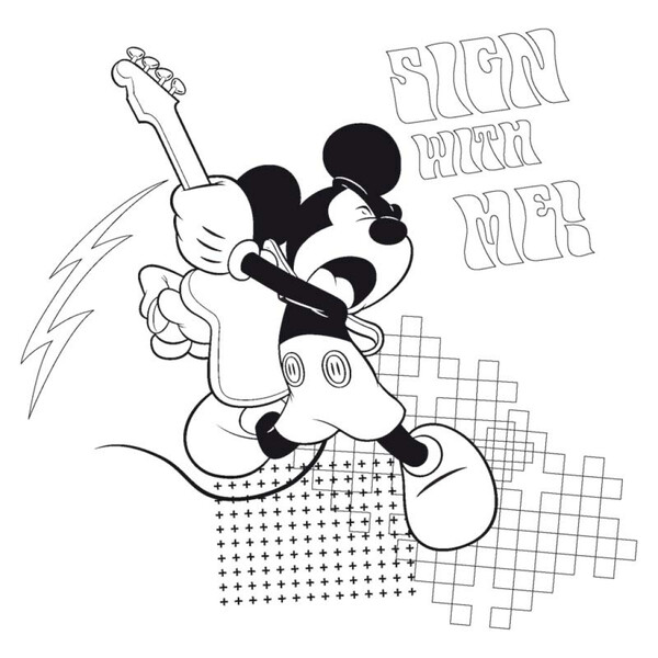 Poznámkový Kalendár Mickey Mouse – Diy: Maľovankový Kalendár, 30 x 30 cm