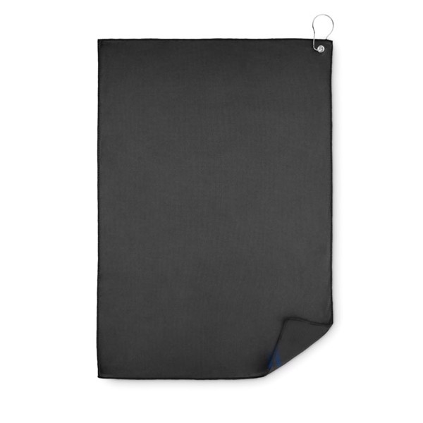 Serviette de golf en RPET Towgo - Noir