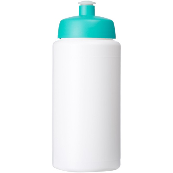 Bouteille de sport Baseline® Plus 500ml couvercle sport - Blanc / Vert eau