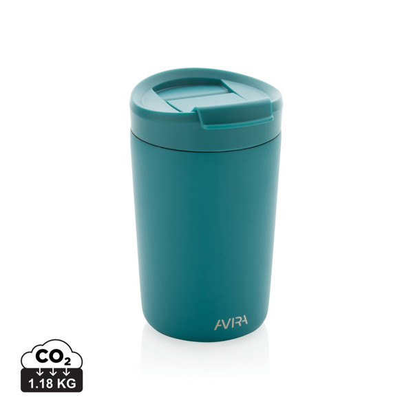 Mug 300ml en acier recyclé RCS Avira Alya - Turquoise
