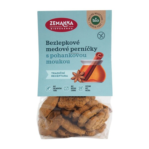 Bezlepkové pohánkové  bio perníčky