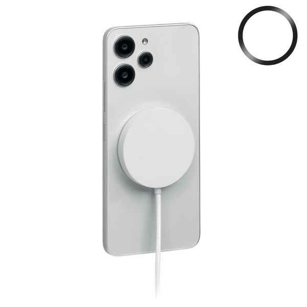 Magnetic wireless charger 25W Cicless - White