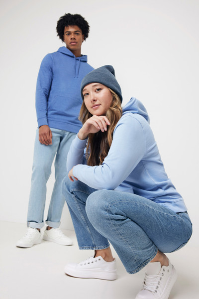 Iqoniq Jasper recycled cotton hoodie - Sky Blue / XL