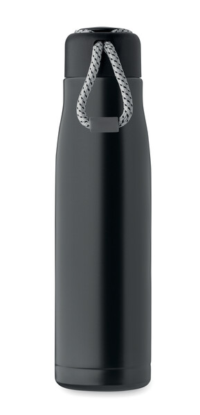 Dvojstenná fľaša 500 ml Cordle - Čierna