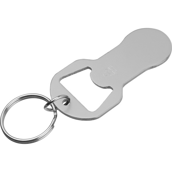 OLIVER Kľúčenka z recyklovaného hliníka - Silvergrey